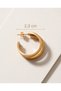 Trivana Triple Look Half Hoop Steel Earrings - 5
