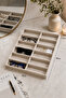 Domestic Production Havana Model Suede Fabric 36-38 cm Drawer Glasses Stand - 2