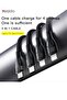 CA110 4 in 1 Charging Data Cable | Type-C to 2 TC + 2 IP Mobile Phone Charging Cable - 2