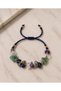 Pisces Zodiac Sign Real Natural Stone Navy Blue Rope Braided Bracelet - Aventurine, Amethyst, Lapis Lazuli, Crystal Quartz - 2