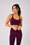 Pure Model Halter Neck Gathered Stretchy Sports Bra - 2