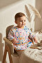 Boho Dream Ethnic Patterned Liquid-Proof Long Sleeve Baby Bib - Blw Compatible with Crumb Pocket