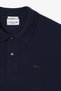 Men's Loose Fit Thick Pique Fabric Polo T-Shirt Men's Polo Collar T-Shirt Navy Blue - 4
