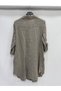 Mink Italian Folded Long Sleeve Linen Tunic Shirt Dress 38 - 42 Size - 3