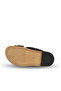 Black Leather Women's Flat Slippers - 6