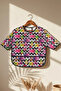 Liquid-Proof Long-Sleeved Baby Food Bib - Pop-Art Patterned Stain-Proof Pocket Compatible with Blw Compatible Feeding Bib - 3