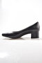 540 Women's Genuine Leather Thick Heeled Classic Shoes - 4