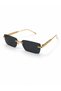 Slimora Royal Black Gold Framed Ultra Light Uv400 Filtered Women's Sunglasses - 3