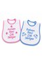 My Mom Loves Me so Much & My Dad Loves Me so Much Baby Food Bib Set - 2