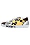Women's vegan leather multicolor sneakers - rock on design - 3