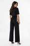 Women's Scarf Tie Detailed T-Shirt High Waist Pants Top-Down Set - 4