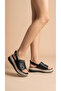 High-Heeled Ankle Buckle Women's Summer Sandals with Gold Buckle Detail on the Front - 4