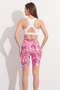 Women's Pink Patterned Cycling Sports Tights Nj165 - 3