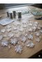 Transparent Plastic Leaf Beads Handcrafted Jewelry Material 3X2.5Cm 100Pcs - 2