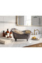 4-Piece Bath Care Set with Miniature Bathtub - Pouch, Bath Loofah, and Pumice Stone - 4