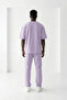Men's Short Sleeve Oversize Combed Cotton Tracksuit Set - 2