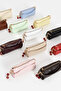 Women's Mini Baguette Shoulder Bag with Sakura Cherry Accessories Mint Green - 3
