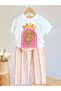 Printed T-Shirt and Muslin Pants Set - 3