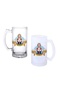 Irish Waitress Girl Handled Beer Glass with Frosted or Clear Options 0111