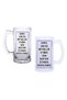 Sen Bihter Değilsin Beer Glass with Handle, Available in Frosted or Transparent 0198