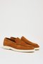Hilton Model Genuine Suede Leather Eva Sole Loafer Shoes