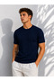 Men's crew neck short sleeve stretch knit t-shirt 26091
