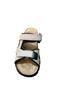 Men's Flat Sole Orthopedic Massage Double Strap Genuine Leather Slippers - 6
