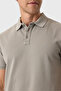 Regular fit sage polo neck t-shirt - 3