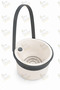 Button-Operated Six-Way Openable Sink Strainer with Hanger, Food and Tea Waste Strainer, In-Sink Garbage Basket, White - 5
