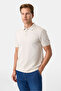Regular Fit Polo Collar Light Gray T-Shirt - 2