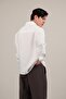 Oversize Lyocell Fabric Loose Cut Summer Shirt with Pockets - 3
