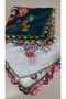 2 Pieces of 100 X 100 Polyester Mixed Crochet Dowry Embroidered Yemeni