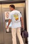 Unisex Oversize T-Shirt with Spicy Margarita Print in White – Crew Neck, Comfortable Fit, 100% Cotton - 5