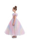 D'Daniela - Enchanted Rainbow Tulle Gown - Multicolor - 3Y to 12Y - 2