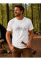 Live Love Camp Caravan Printed Unisex 100% Cotton Navy Blue Outdoor T-Shirt - 4
