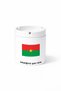 Country Bf Burkina Faso Flag Flag Double Sided Printed Ashtray Ashtray Gift