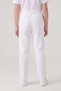 Unisex Kids 2 Thread Seasonal Ribbed Waist Straight Leg Compact White Sweatpants Combed Cotton Trousers School April 23 October 29 Show - 2