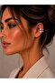 Heart Detailed Stoned Cartilage Earrings - 2