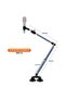 Professional Heavy-Duty Desktop Microphone Stand Aluminum Alloy Boom Arm with Dual Suction Cup Mount for Live Streaming - 4