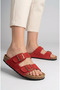 Unisex Women's and Men's Full Anatomical Comfort Sole Model Arizona Double-Strapped Buckle Comfortable Daily Slippers - 5
