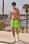 Men's Zippered Quick-Drying Green Swim Shorts - 3