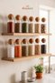 Set of 12 Glass Jars with Wooden Cork Lids 1300 ml |   Glass Storage Container Legume Food Organizer Large Size - 2