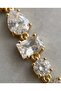 Zircon stone gold bracelet - 2