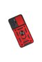 Xiaomi Poco X3 Gt Compatible Case Silicone with Pars Lens Ring - Red - 6