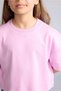 100% Cotton Oversize Crew Neck Short Sleeve T-Shirt Girls H7237A826Sm - 4