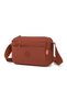 Daily Use Small Size Waterproof Lightweight Crinkle Fabric Women's Crossbody Bag Tile - 2
