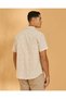 Men Beige Printed Short Sleeve Shirt - 3