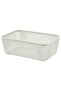 365+ Food storage basket, metal/white, 30 x 20 x 11 cm