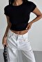 Women's Sandy Fabric Crop Blouse - 5