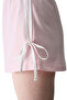 Women's Cotton Sports Bow Detailed Shorts - Light Pink - 4